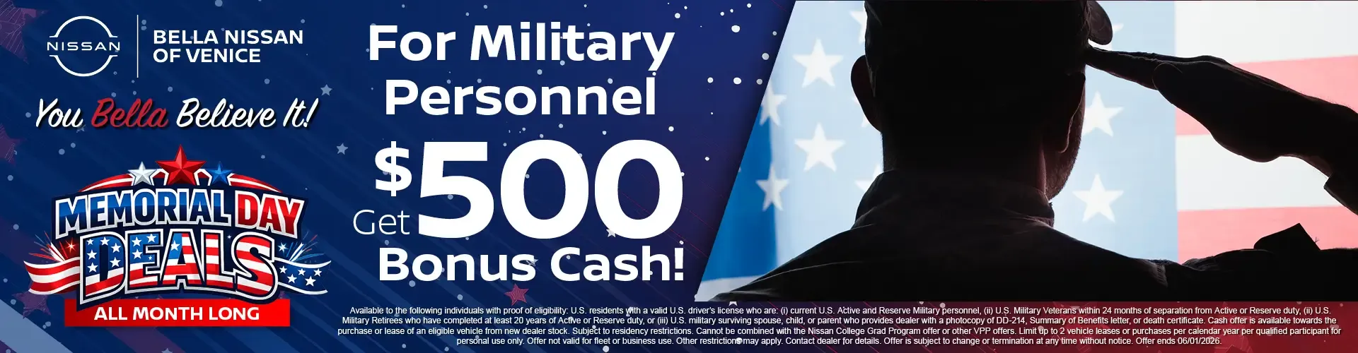 Get $500 Bonus Cash